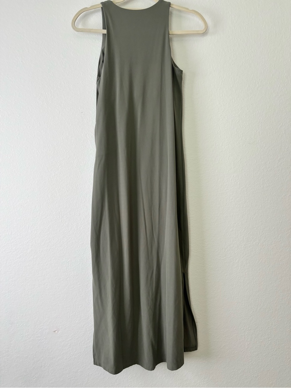 REI Cooperative Olive Maxi Dress with High Neck